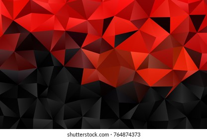 Light Orange vector abstract mosaic template. An elegant bright illustration with gradient. The textured pattern can be used for background.