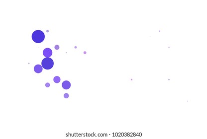 Light Orange vector abstract pattern with circles. Geometry template for your business design. Background with colored spheres.