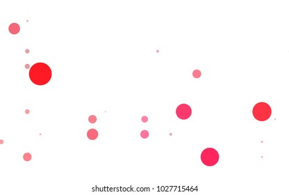 Light Orange vector abstract pattern with circles. Geometry template for your business design. Background with colored spheres.