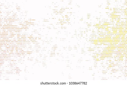 Light Orange vector abstract pattern with circles. Geometry template for your business design. Background with colored spheres.