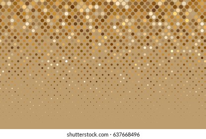 Light Orange vector abstract pattern with circles. Geometry template for your business design. Background with colored spheres.