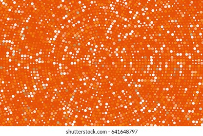 Light Orange vector abstract pattern with circles. Geometry template for your business design. Background with colored spheres.