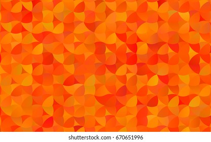 Light Orange vector abstract pattern with circles. Geometry template for your business design. Background with colored spheres.