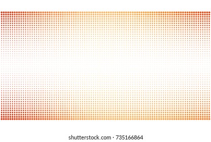 Light Orange vector abstract pattern with circles. Geometry template for your business design. Background with colored spheres.