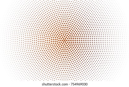 Light Orange vector abstract pattern with circles. Geometry template for your business design. Background with colored spheres.