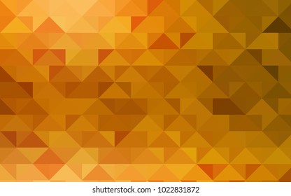 Light Orange vector abstract polygonal pattern. Colorful illustration in abstract style with gradient. The textured pattern can be used for background.
