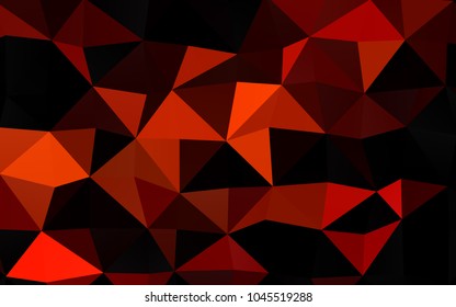 Light Orange vector abstract polygonal template. Modern geometrical abstract illustration with gradient. The polygonal design can be used for your web site.
