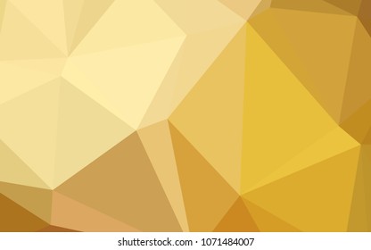 Light Orange vector abstract polygonal background. Colorful abstract illustration with gradient. A completely new design for your business.
