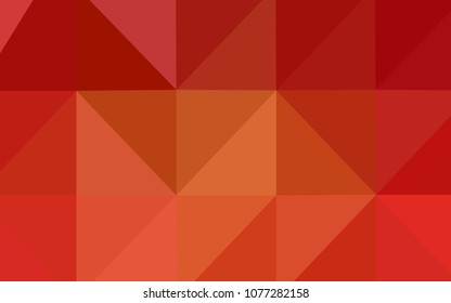 Light Orange vector abstract polygonal template. Polygonal abstract illustration with gradient. Triangular pattern for your business design.