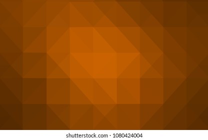 Light Orange vector abstract polygonal pattern. A sample with polygonal shapes. Polygonal design for your web site.