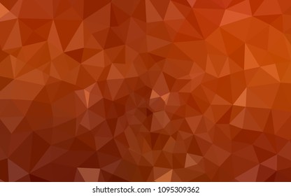 Light Orange vector abstract polygonal pattern. Colorful illustration in polygonal style with gradient. New template for your brand book.