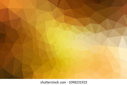 Light Orange vector abstract polygonal template. Elegant bright polygonal illustration with gradient. Template for cell phone's backgrounds.