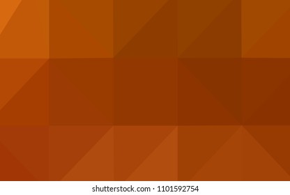 Light Orange vector abstract polygonal template. A completely new color illustration in a  polygonal style. Brand-new style for your business design.