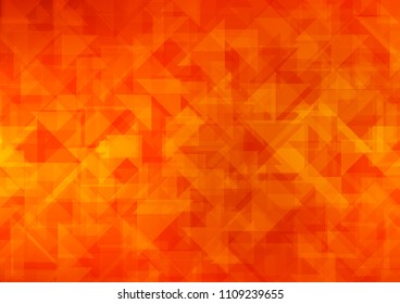 Light Orange vector abstract polygonal abstract polygonal. A vague abstract illustration with gradient. Brand new design for your business.