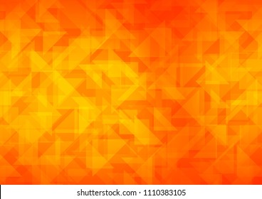 Light Orange vector abstract polygonal cover. Shining colored illustration in a Brand new style. Brand new design for your business.
