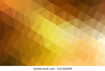Light Orange vector abstract polygonal pattern. Colorful illustration in polygonal style with gradient. Pattern for a brand book's backdrop.
