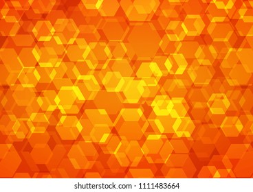 Light Orange vector abstract polygonal pattern. Colorful abstract illustration with gradient. The template can be used as a background for cell phones.