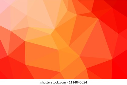 Light Orange vector abstract polygonal background. Colorful illustration in polygonal style with gradient. A completely new template for your business design.