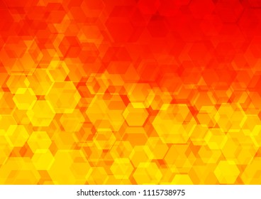 Light Orange vector abstract polygonal pattern. Shining colored illustration in a Brand new style. The completely new template can be used for your brand book.