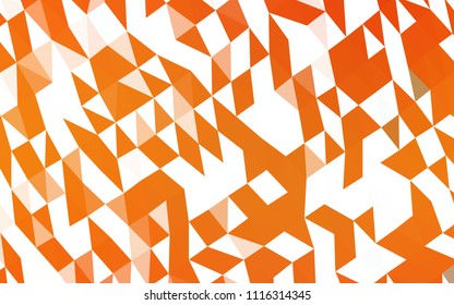 Light Orange vector abstract polygonal texture. Shining colored illustration in a Brand new style. The polygonal design can be used for your web site.