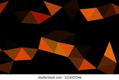 Light Orange vector abstract polygonal abstract polygonal. Modern geometrical abstract illustration with gradient. The completely new template can be used for your brand book.