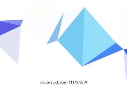 Light Orange vector abstract polygonal background. Shining colorful illustration with triangles. Completely new template for your banner.