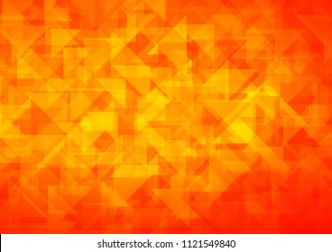 Light Orange vector abstract polygonal abstract polygonal. Triangular geometric sample with gradient.  The polygonal design can be used for your web site.
