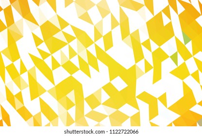 Light Orange vector abstract polygonal layout. Creative illustration in halftone style with gradient. The template can be used as a background for cell phones.