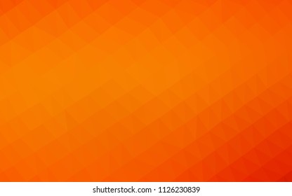 Light Orange vector abstract polygonal cover. Creative geometric illustration in Origami style with gradient. The best triangular design for your business.