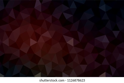 Light Orange vector abstract polygonal background. A completely new color illustration in a polygonal style. Polygonal design for your web site.