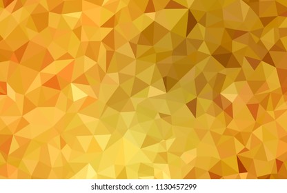 Light Orange vector abstract polygonal background. A sample with polygonal shapes. A new texture for your web site.