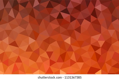 Light Orange vector abstract polygonal pattern. A completely new color illustration in a polygonal style. Template for cell phone's backgrounds.