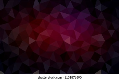 Light Orange vector abstract polygonal background. Creative illustration in halftone style with triangles. New template for your brand book.