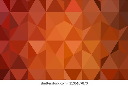 Light Orange vector abstract polygonal background. A completely new color illustration in a polygonal style. A new texture for your web site.