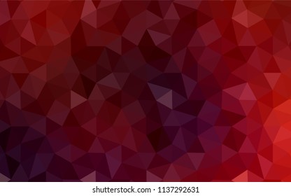 Light Orange vector abstract polygonal template. Colorful illustration in polygonal style with gradient. Template for cell phone's backgrounds.