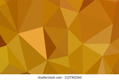 Light Orange vector abstract polygonal background. A completely new color illustration in a polygonal style. A new texture for your web site.