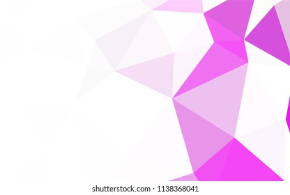 Light Orange vector abstract polygonal template. Modern abstract illustration with triangles. New template for your brand book.