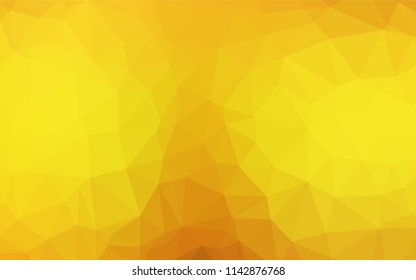 Light Orange vector abstract polygonal layout. An elegant bright illustration with gradient. A new texture for your design.