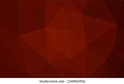 Light Orange vector abstract polygonal template. A sample with polygonal shapes. Brand new design for your business.