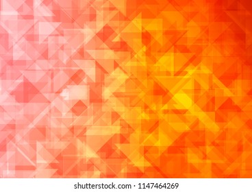 Light Orange vector abstract polygonal abstract polygonal. Glitter abstract illustration with an elegant design. The textured pattern can be used for background.