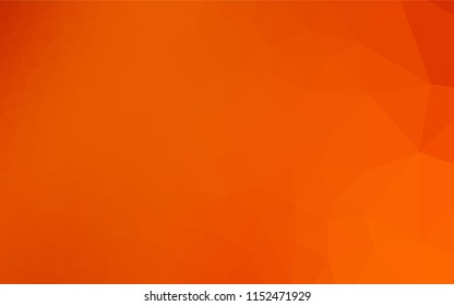 Light Orange vector abstract polygonal texture. Colorful illustration in abstract style with gradient. Triangular pattern for your business design.