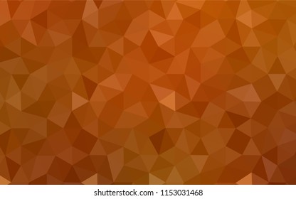 Light Orange vector abstract polygonal pattern. Elegant bright polygonal illustration with gradient. Brand new design for your business.