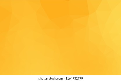 Light Orange vector abstract polygonal texture. Triangular geometric sample with gradient.  A new texture for your design.