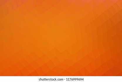 Light Orange vector abstract polygonal layout. Shining colored illustration in a Brand new style. A completely new design for your business.