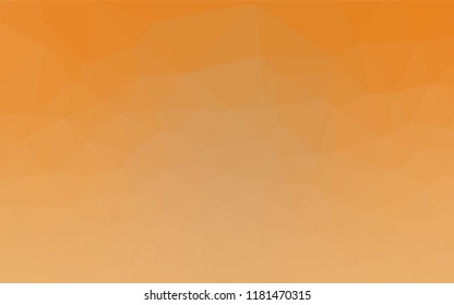 Light Orange vector abstract polygonal cover. A completely new color illustration in a vague style. The template can be used as a background for cell phones.