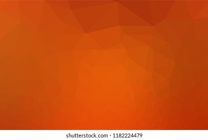 Light Orange vector abstract polygonal layout. Brand new colored illustration in blurry style with gradient. Brand new style for your business design.
