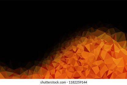Light Orange vector abstract polygonal cover. Creative illustration in halftone style with gradient. Brand new style for your business design.