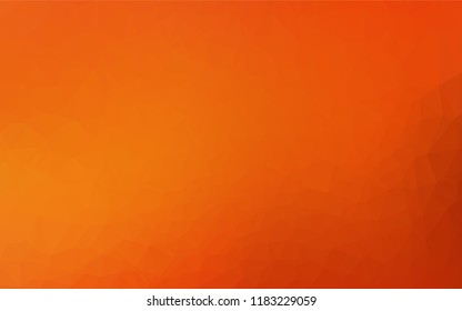 Light Orange vector abstract polygonal layout. A vague abstract illustration with gradient. A completely new design for your business.