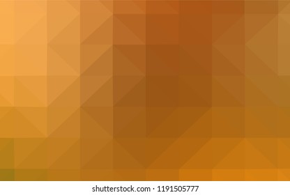 Light Orange vector abstract polygonal template. A sample with polygonal shapes. Completely new template for your banner.