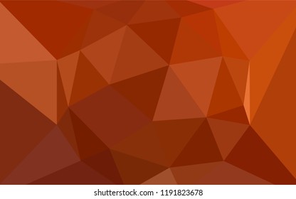 Light Orange vector abstract polygonal background. Colorful illustration in polygonal style with gradient. Brand new design for your business.
